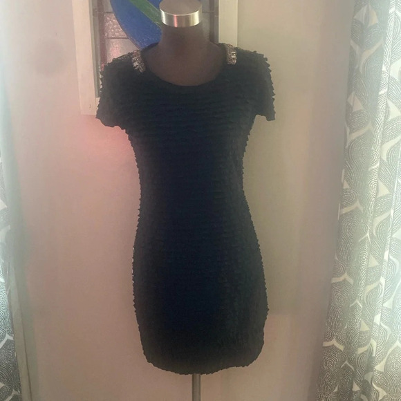 Custo Barcelona Lowxury velvet beaded mini dress - Picture 2 of 10